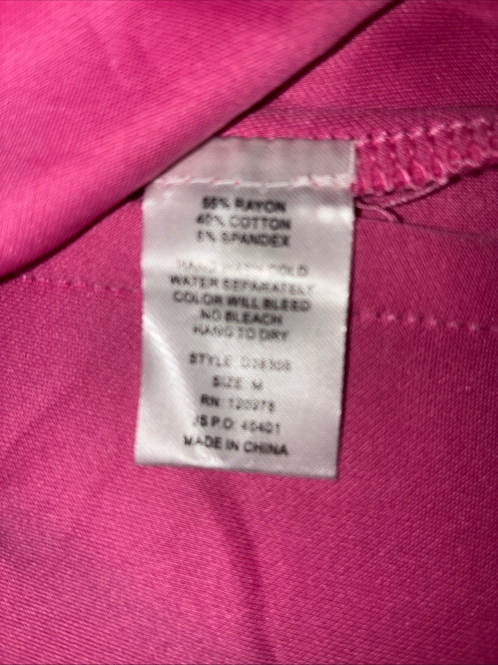entro Hot Pink and White Sleeveless V-Neck Mini Dress - Picture 6 of 6